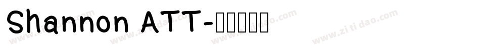 Shannon ATT字体转换